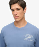 SUPERDRY Athletic Essential Tee-Moonlight Blue Moonlight blue detail view
