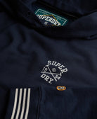 SUPERDRY Athletic Club Hoodie-Nautical Navy Nautical Navy side view