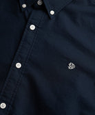 SUPERDRY Classic Oxford Long Sleeve Shirt-Eclipse Navy Eclipse Navy side view