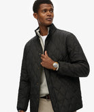 SUPERDRY Quilted Estate Jacket-Meteorite Black Meteorite Black detail view