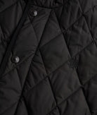 SUPERDRY Quilted Estate Jacket-Meteorite Black Meteorite Black full front view
