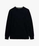 SUPERDRY Essentials Cotton Jumper-Eclipse Navy Marl Eclipse Navy Marl flat front view