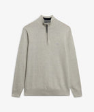 SUPERDRY Essentials Cotton Half Zip-Lightning Grey Marl Lightning Grey Marl flat front view