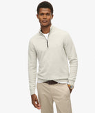 SUPERDRY Essentials Cotton Half Zip-Lightning Grey Marl Lightning Grey Marl front view