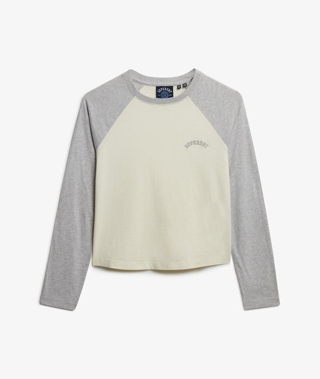 Essential Logo Baseball Top Glacier Grey Marl/Desert Bone Off White-Ghost Front View