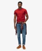 SUPERDRY Essential Logo Embroidered Tee-Expedition Red Expedition Red detail view