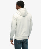 SUPERDRY Athletic Club Hoodie-Off White Off White side view