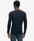 SUPERDRY Merchant Grandad Top-Eclipse Navy ECLIPSE NAVY side view