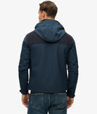 SUPERDRY Hooded Softshell Tech Trekker-Flex Navy Flex Navy flat front view