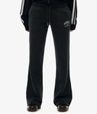 Superdry Ladies Athletic Embroidered Flare Jogger-Eclipse Navy Eclipse Navy model front view