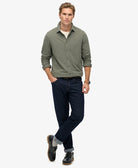 SUPERDRY Vintage Destroy Pique Shirt-Light Khaki Green Light Khaki Green detail view