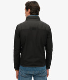 SUPERDRY Storm Popper Softshell Black Jacket Black flat front view