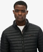 SUPERDRY Fuji Lite Padded Jacket-Jet Black Jet Black back view