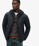SUPERDRY Hooded Fuji Lite Jacket-Eclipse Navy Eclipse Navy back view
