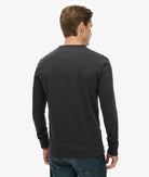SUPERDRY Classic Essential Grandad Top-Dark Charcoal DARK CHARCOAL side view