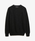 SUPERDRY Wool Blend Jumper-Midnight Charcoal Marl Midnight Charcoal Marl side view