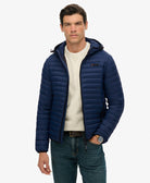 SUPERDRY Hooded Fuji Lite Jacket-Insignia Blue Insignia Blue front view