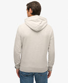 SUPERDRY Vintage Logo Duo Classic Hoodie-Ice Grey Marl Ice Grey Marl side view