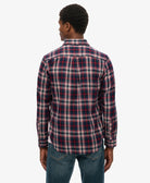 SUPERDRY Vintage Check Shirt-Grace Check Navy Grace Check Navy side view