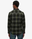 SUPERDRY Cotton Lumberjack Shirt-Frontier Check Olive Green Frontier Check Olive Green side view