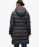 Superdry Ladies City Mid Padded Ebony Jacket Ebony side view