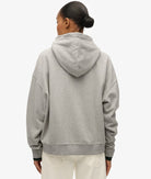 Superdry Ladies Athletic Essentials Relax Hood-Athletic Grey Marl Athletic Grey Marl side view