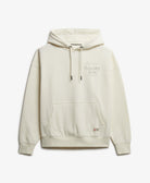 Superdry Ladies Luxe Casual Relaxed Hood-Cream Cream flat front view