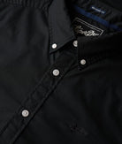 SUPERDRY Essentials Tailored Lite Shirt-Black Black flat front view