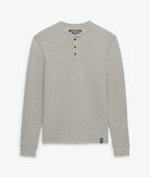 SUPERDRY Merchant Grandad Top-Heritage Grey Grindle Heritage Grey Grindle flat front view