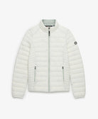 Superdry Ladies Fuji Lite Padded Jacket-Off White Off White close up view