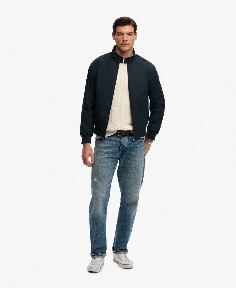 SUPERDRY Classic Harrington Jacket-Eclipse Navy ECLIPSE NAVY detail view