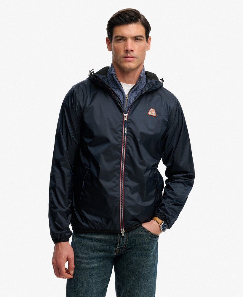 SUPERDRY Essential Windbreaker Jacket-Richest Navy Richest Navy front view