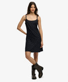 Superdry Ladies Printed Cami Mini Dress-Black Ditsy Floral Black Ditsy Floral side view