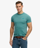 SUPERDRY Essential Logo Tee-Teal teal front view