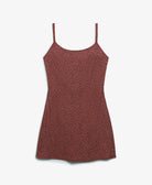Superdry Ladies Printed Cami Mini Dress-Bordeaux Red Mini Roses Bordeaux Red Mini Roses close up view