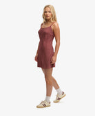 Superdry Ladies Printed Cami Mini Dress-Bordeaux Red Mini Roses Bordeaux Red Mini Roses side view