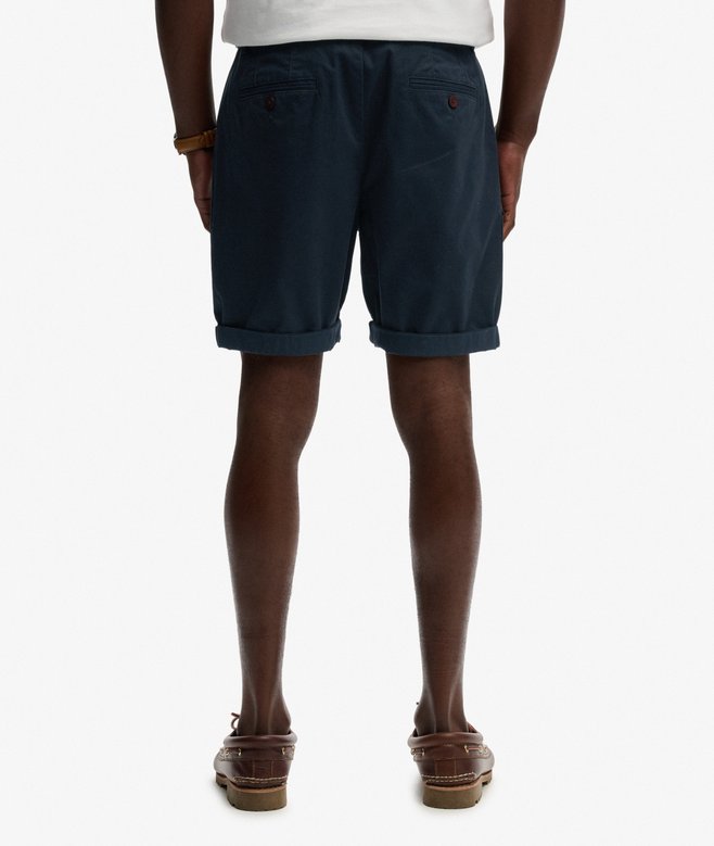 Men's Premium Regular Chino Short-Eclipse NavyModel Back View