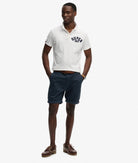 SUPERDRY Premium Regular Chino Short-Eclipse Navy Eclipse Navy model front view