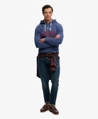 SUPERDRY Superdry Vintage Logo Classic Hoodie – Hampton Blue Hampton Blue side view