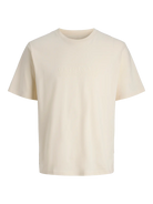 JACK JONES ORIGINALS Catskills Minimal T-Shirt-Antique White Antique White front view