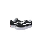 Vans Womens Womens Ward Platform Black/White Canvas Trainer Black/White detail view