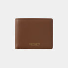 Carhartt WIP Vegas Billfold Wallet-Cognac / Gold Cognac / Gold front view