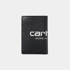 Carhartt WIP Vegas Vertical Wallet-Black / White Black / White front view
