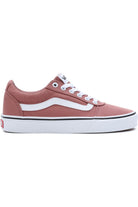 Vans Womens Womens Ward Canvas Night Rose Sneaker Night Rose model front view