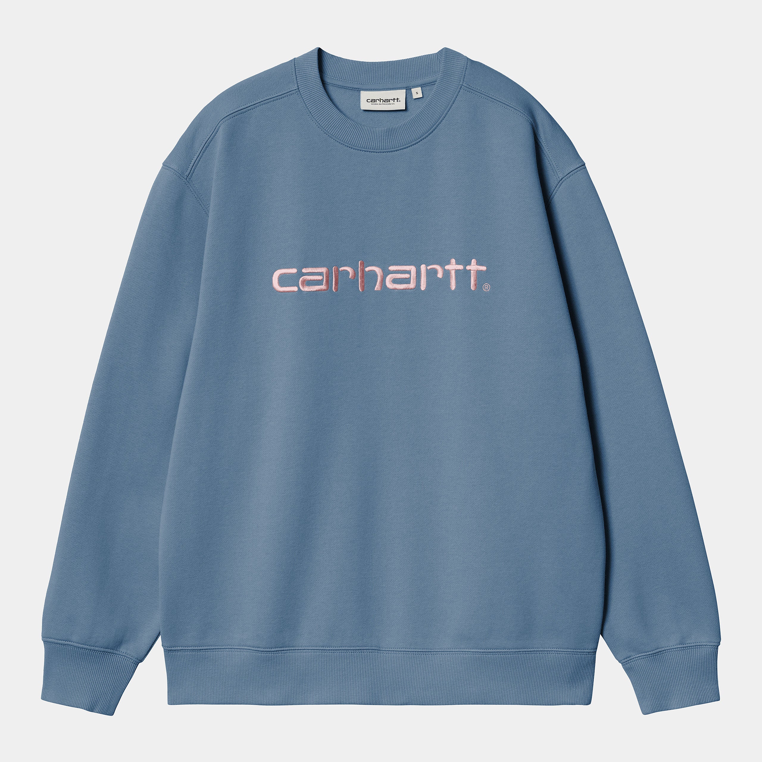 Ladies W Carhartt Sweat-Sorrent / Glassy Pink-Front View