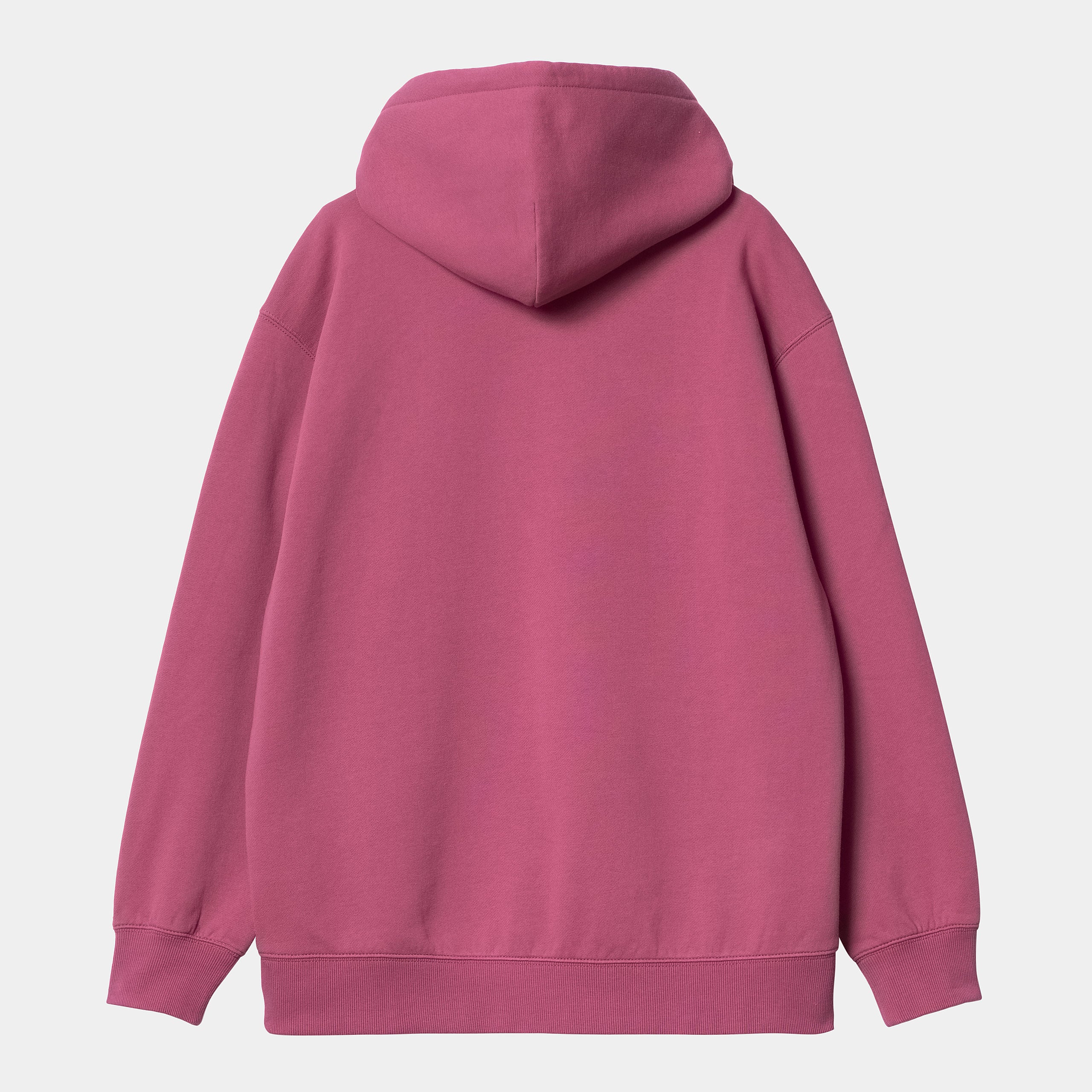 Women's W Hooded Carhartt Sweatshirt-Magenta / Tonic-Back View