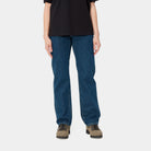 Carhartt WIP W Noxon Pant-Blue Blue front view