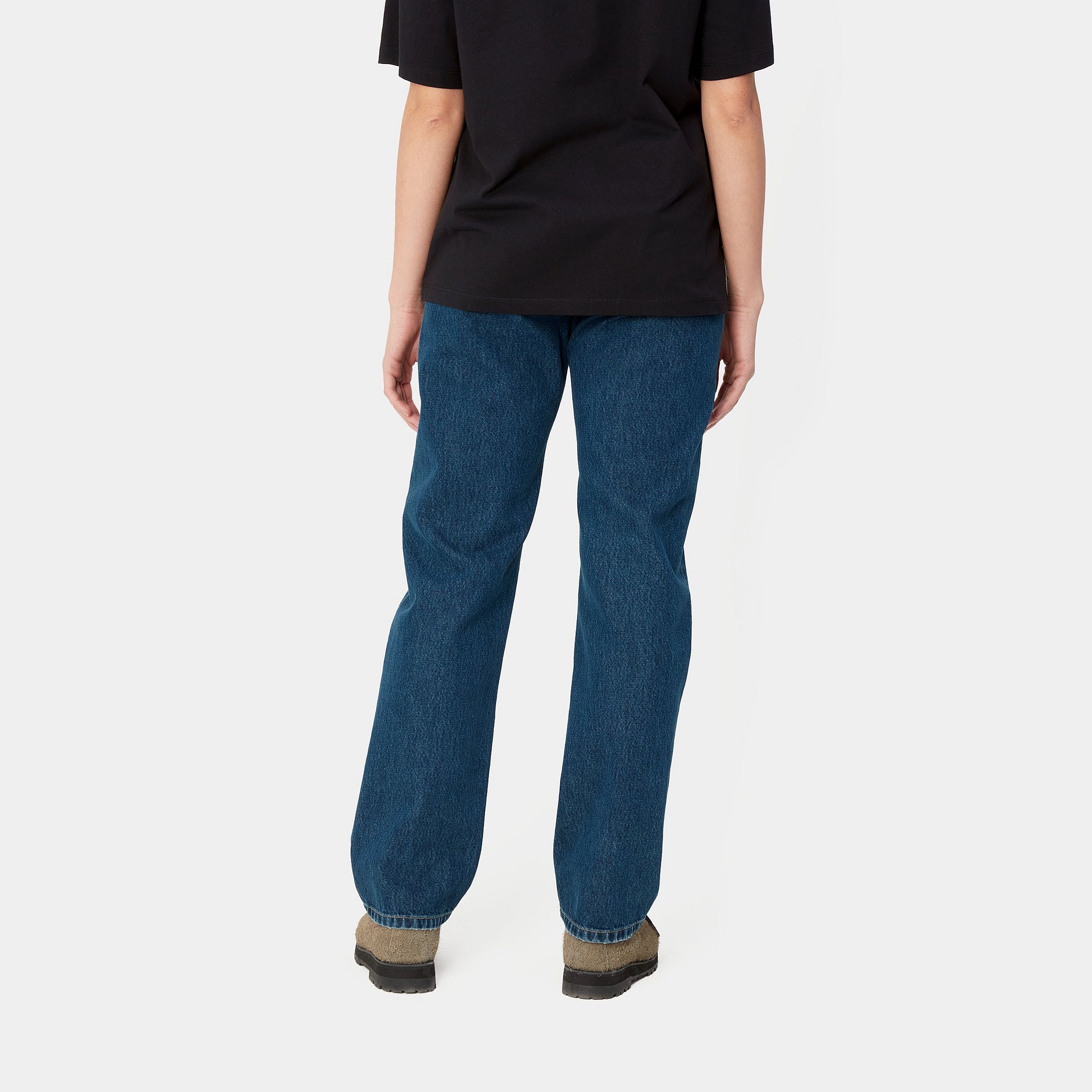 Carhartt WIP W Noxon Pant-Blue Blue detail view