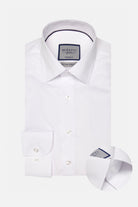 BENETTI Oscar Comfort Fit White Shirt White front view