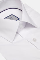 BENETTI Oscar Comfort Fit White Shirt White model front view